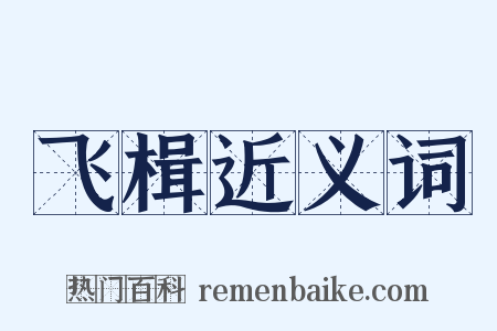 飞楫近义词是什么意思的图片